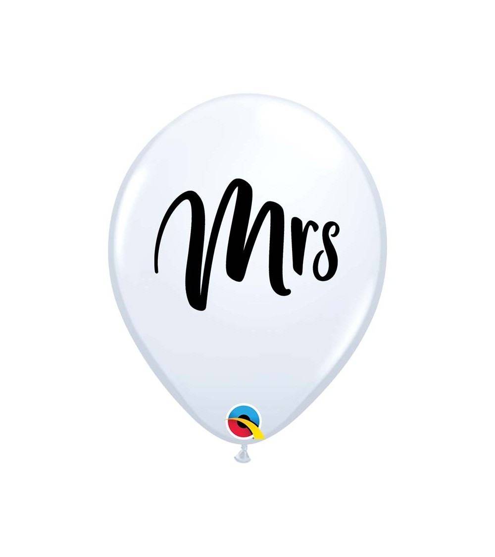 Ballon blanc Mrs mariage