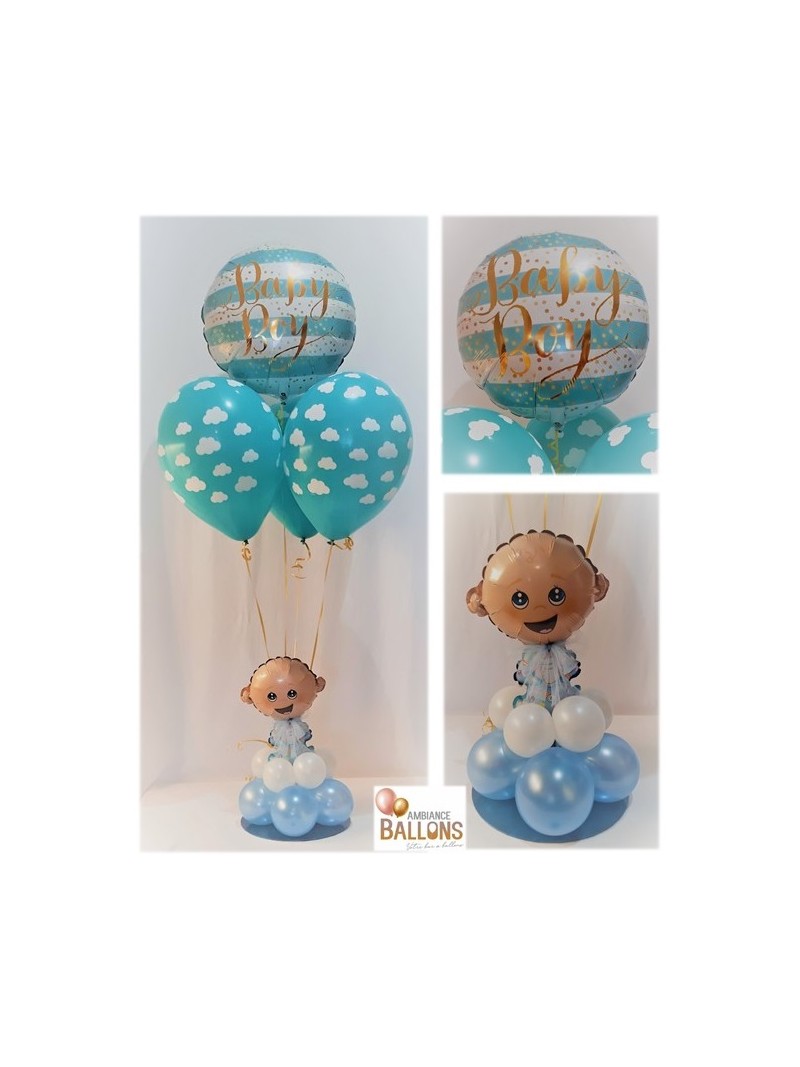 Arrangement de ballons naissance Garçon Baby Boy