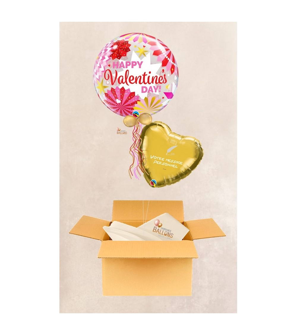 Ballon coeur Saint Valentin Box