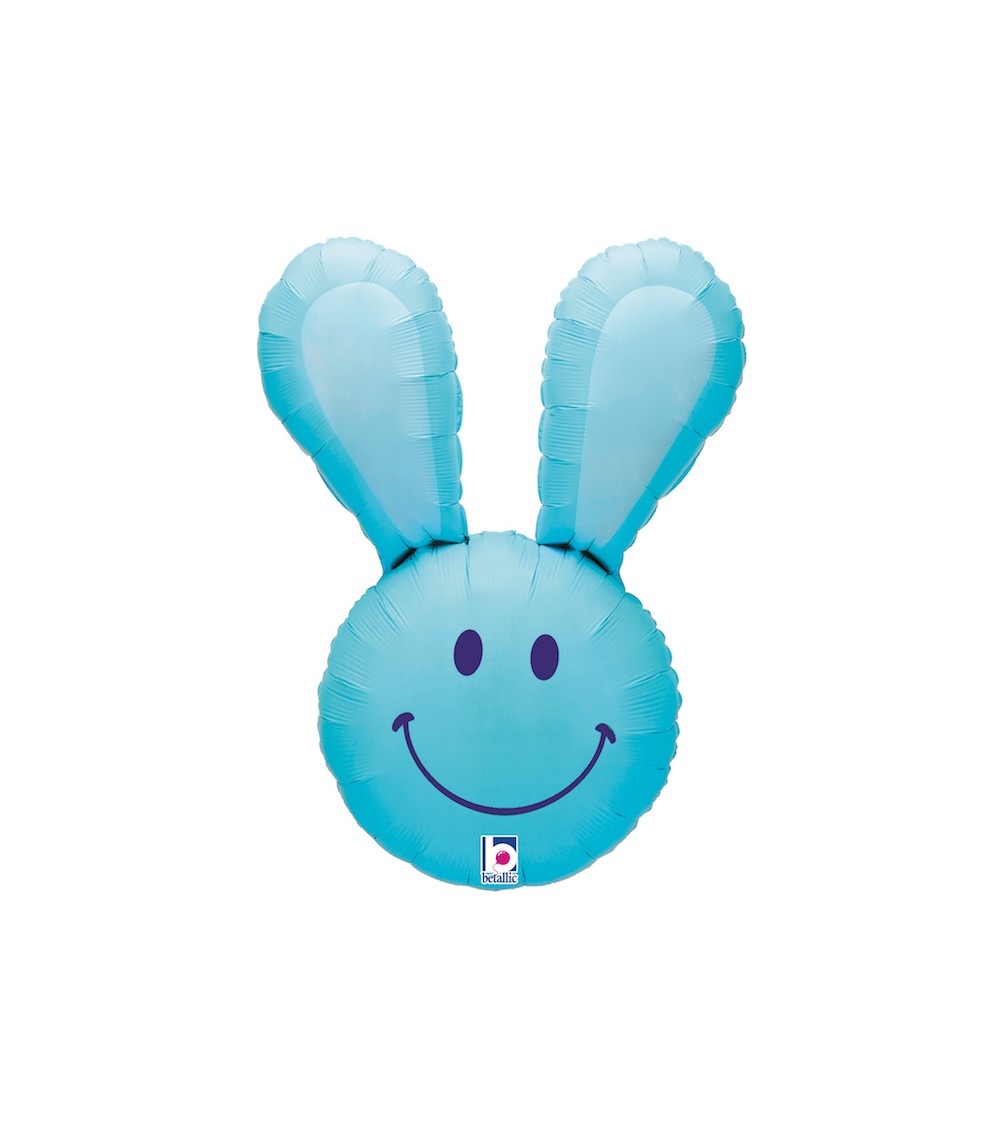 Ballon tête de lapin bleu - XL : 94 cm