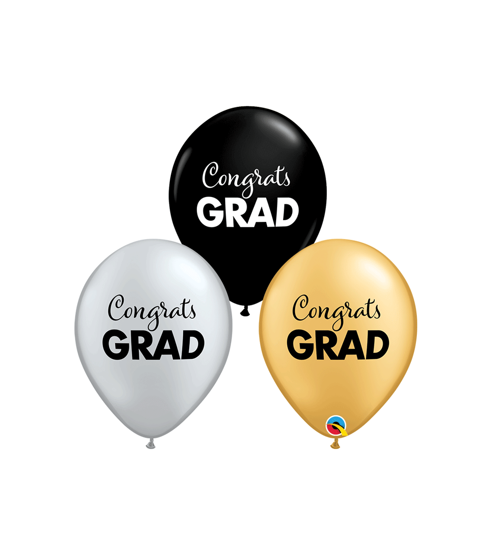 Ballon latex Congrats Grad - félicitation congratulation diplôme