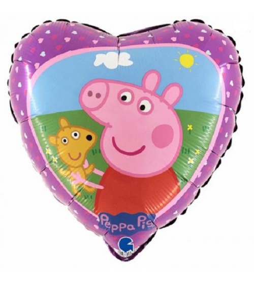 ballon aluminium peppa pig , décoration anniversaire