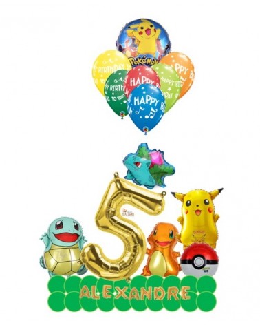 Ballon Bulbizarre des Pokémon - Ballon Anniversaire 