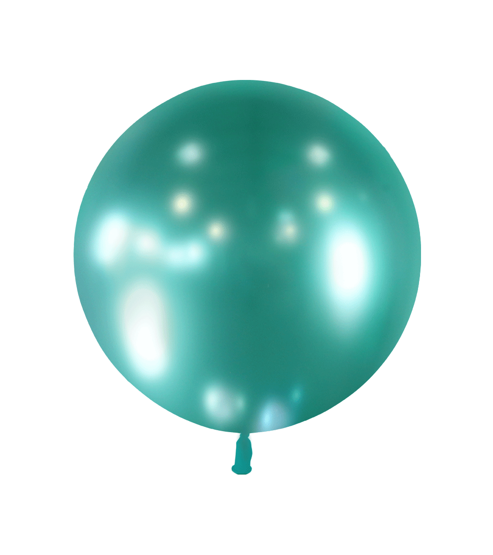 Ballon vert métal latex