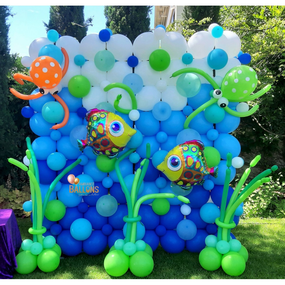 Décors, structure en ballons