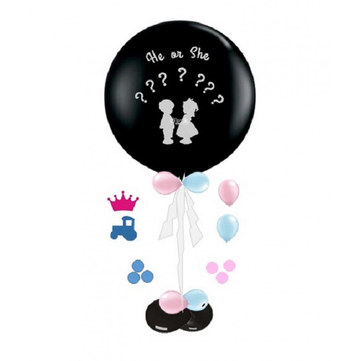 Ballons Révélation de Genre - Gender Reveal - Elle ou Lui - Garçon ou fille - He or she