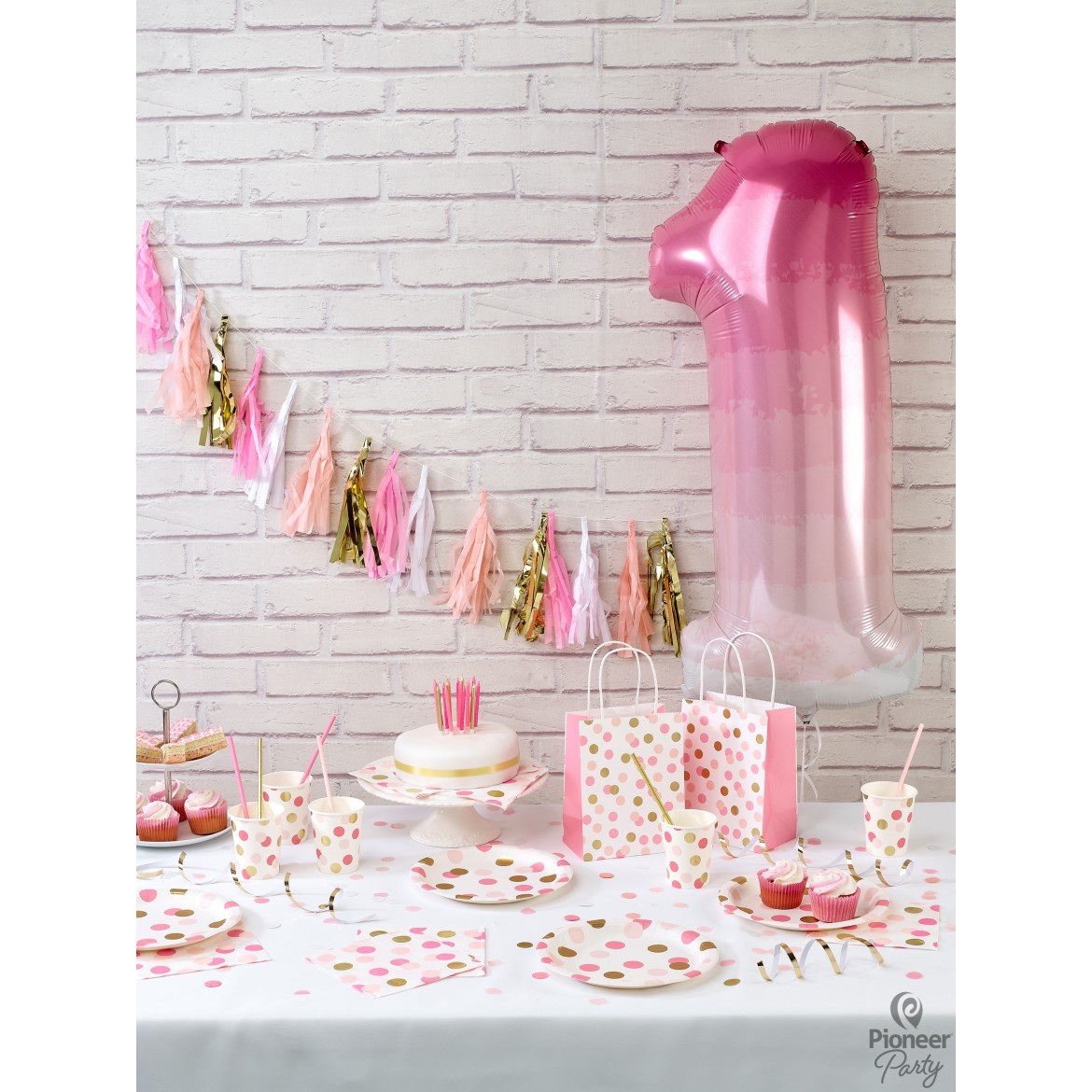 Pink & Gold Dots Party