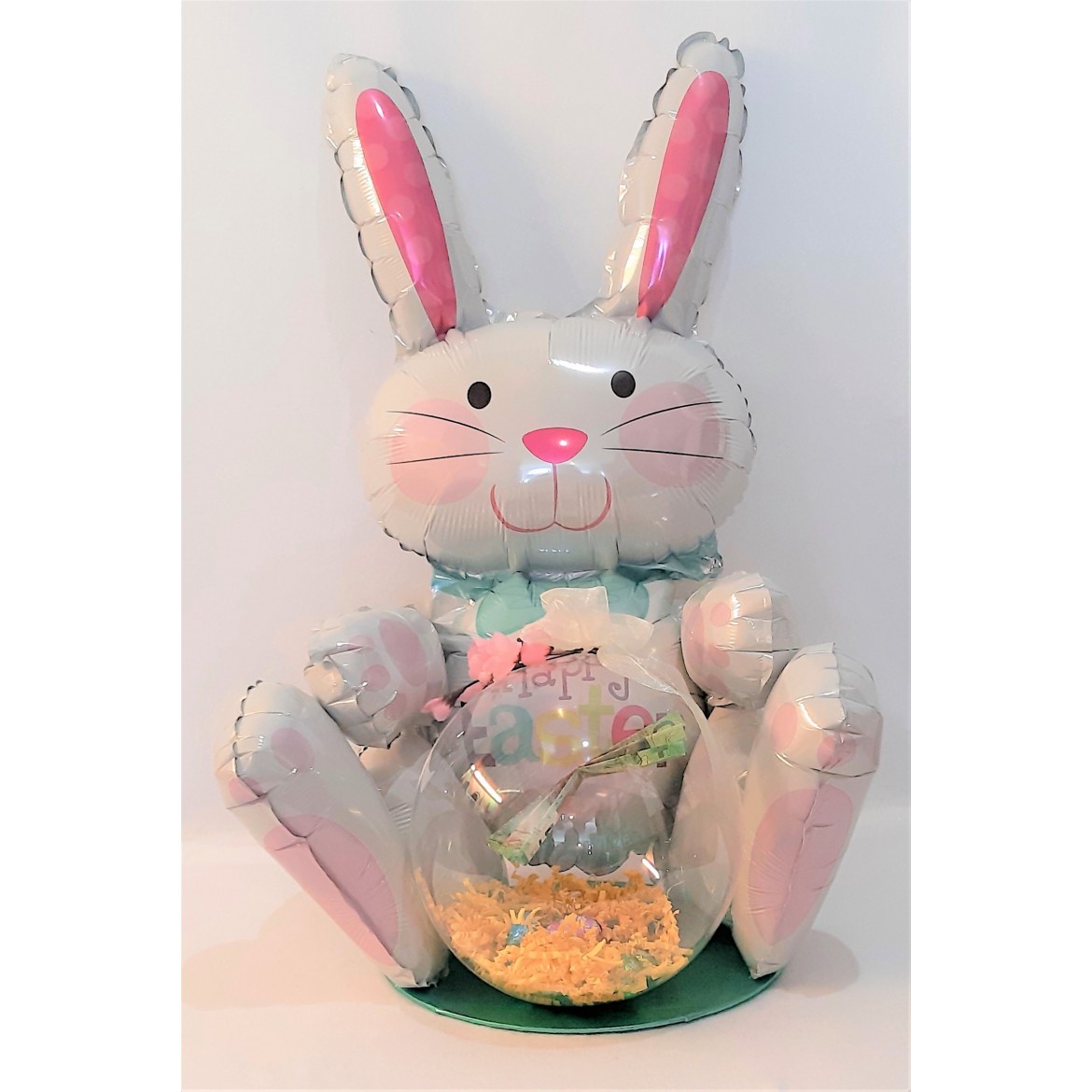 Composition et bouquet de Ballons pour Pâques Lapin Printemps