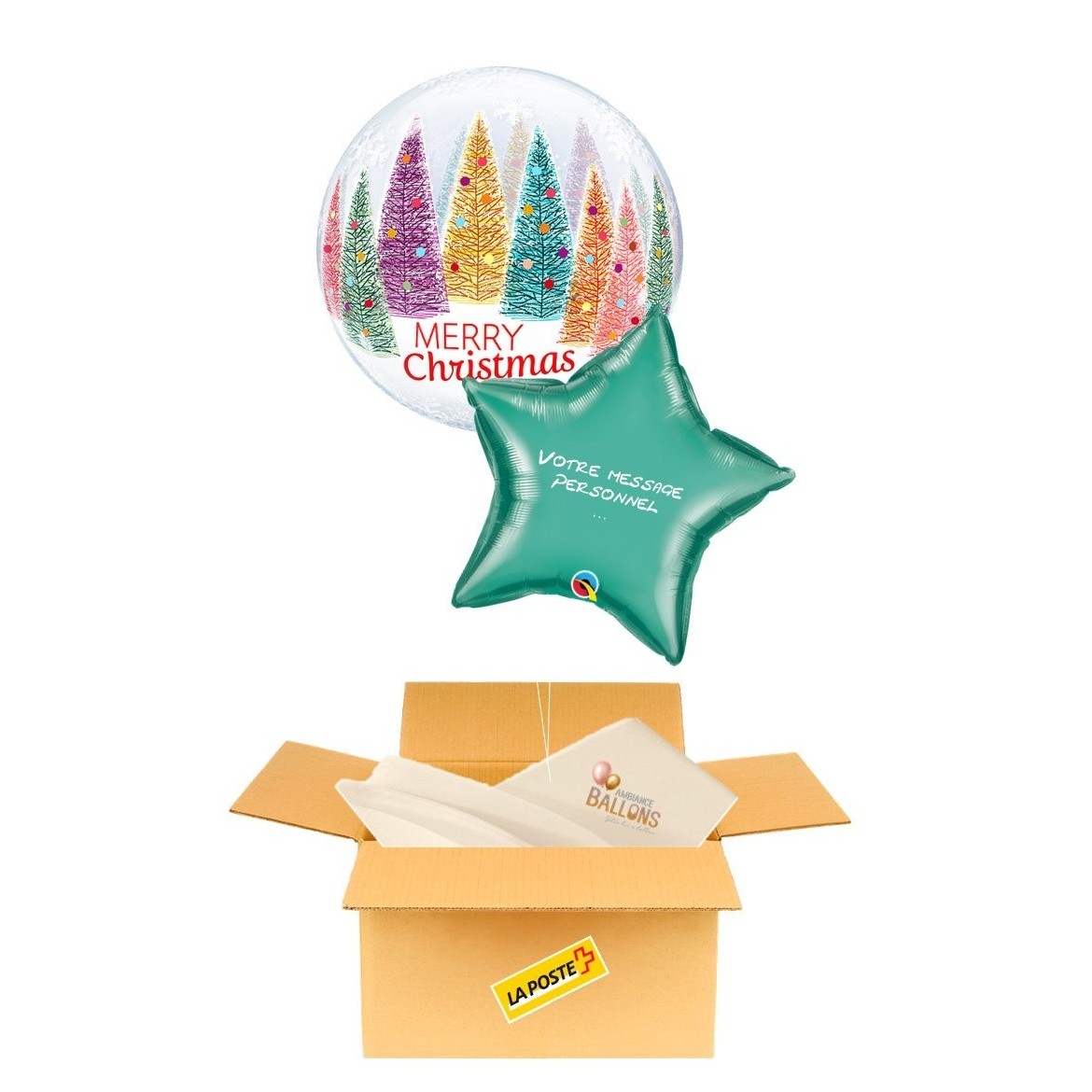 Ballon postal pour Noël