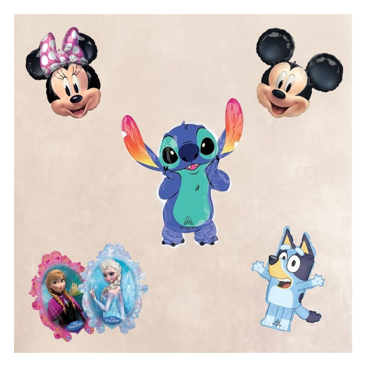 Mini Ballons de Personnages de BD, sous Licence