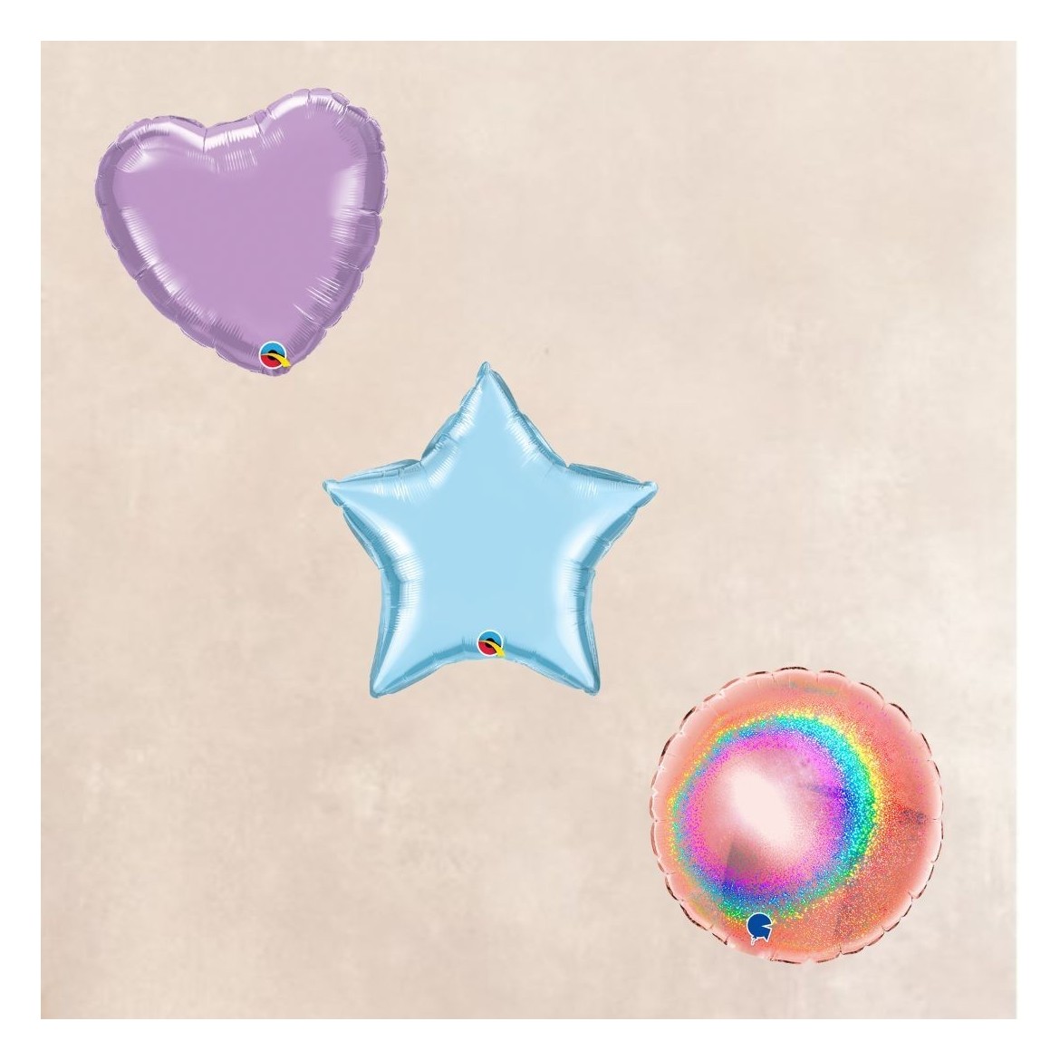 Les Mini-Ballons Air Fill Coeur, Etoile, Rond