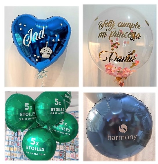 Personnalisations de ballons avec votre nom date d'anniversaire et plus